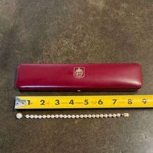 Elegant Majorica 5mm Pearl Bracelet with Silver Accents